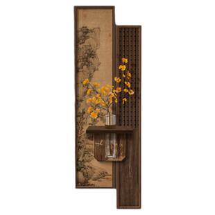 宋代美学玄关装饰画水培绿植走廊过道挂画书房茶室氛围布置高级感