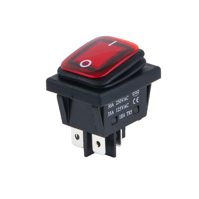 大电流翘板开关船型开关KCD4防水