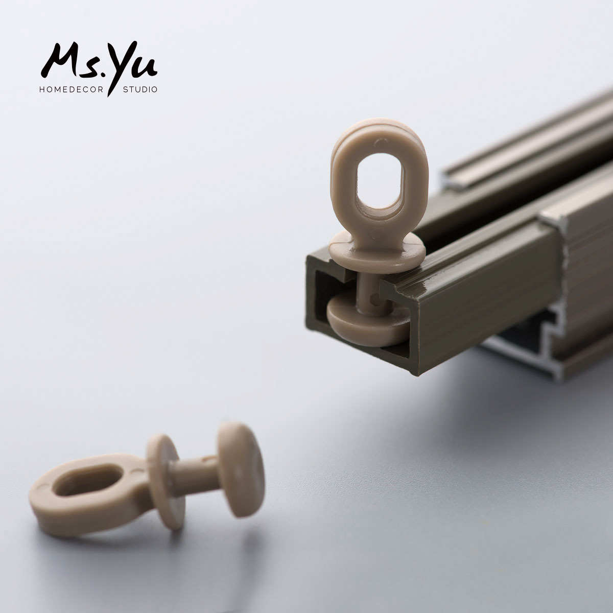 铝合金窗帘直轨弯轨道纳米静音 顶/侧装/单/双轨幔轨 #喻小姐配件