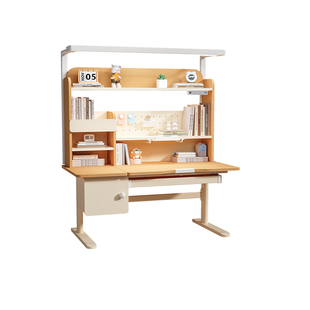 青节儿童学习桌子实木书桌小学生家用可升降写字课桌椅套装