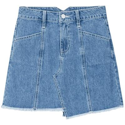 美特斯邦威牛仔半裙女春夏显瘦洋气炫彩青春活力学生休闲女士短裙