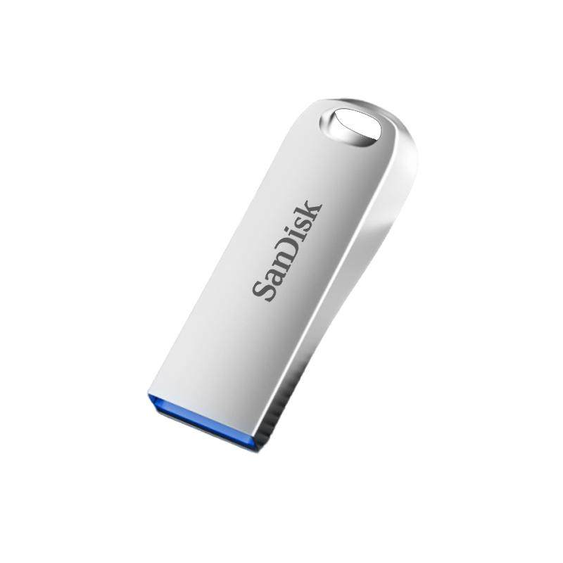 闪迪u盘官方正品128G大容量全金属USB3.2高速加密电脑优盘cz74