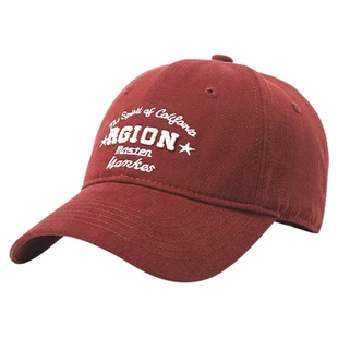 畹町美式复古安可拉红棒球帽女立体字母刺绣鸭舌帽软顶情侣帽子男