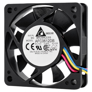 AFC0612DB台达6015大风量12V0.45A机箱CPU电脑电源PWM散热风扇6CM