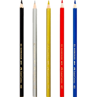 德国辉柏嘉水溶彩铅单支水溶性彩色铅笔红辉专业手绘人物48色72色单买单只补色单色白红色399黑色499美术用品