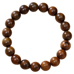 【普陀山官方】天然绿檀木手串男款百年檀木佛珠文玩檀香手链女款