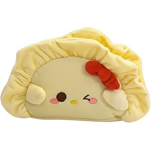 带馅饺子毛绒笔袋高颜值少女文具盒小初高中学生铅笔盒小众大容量