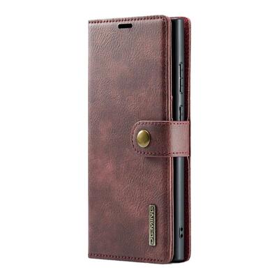 适用三星S24磁吸真皮防摔皮套