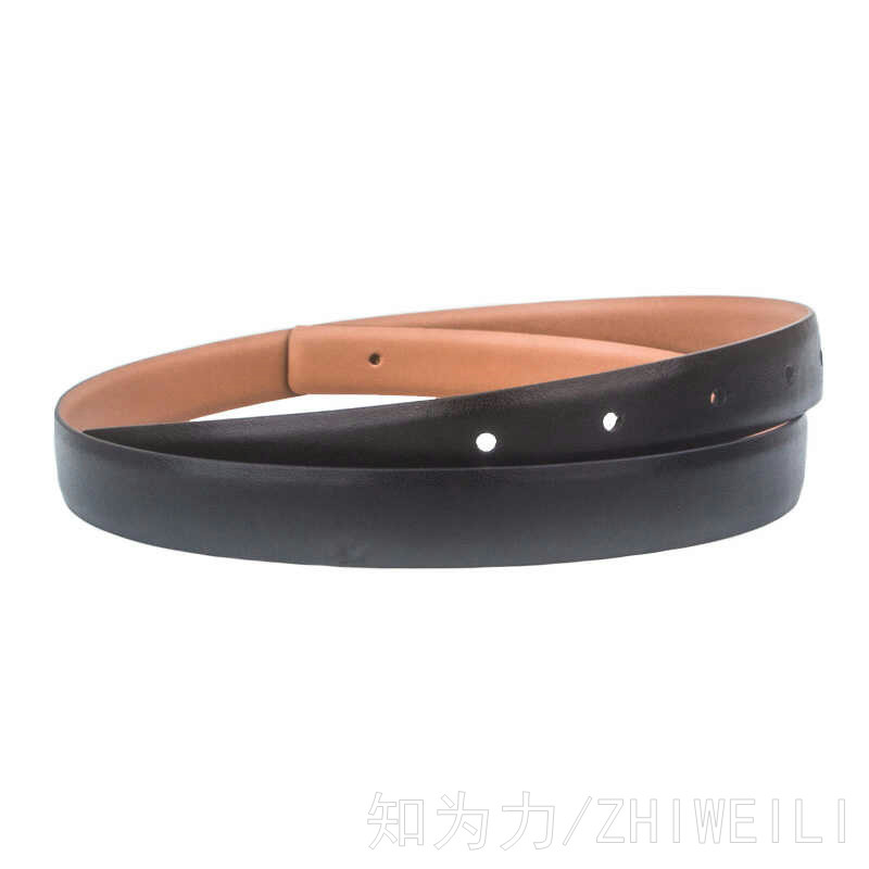 打孔真皮女士头层牛皮不带头