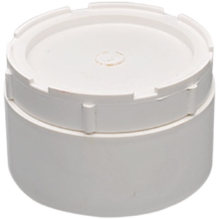 pvc套外清扫口检修盖套管外水管塑料检查160下水管堵头地面扫除口