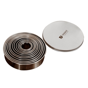 日本圆形切饺皮模具家用包饺子擀面杖压皮神器新款不锈钢切圆器