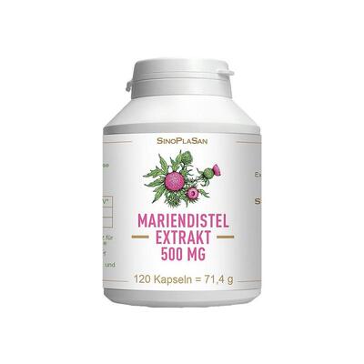 欧洲直邮德国药房SinoPlaSan水飞蓟奶蓟草500mg护肝养肝胶囊120粒