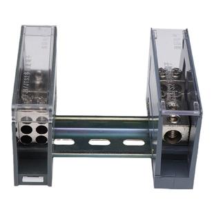 FJ6/JTS2C多用途接线端子一进2/4/6/9出导轨式大功率分线盒并线器