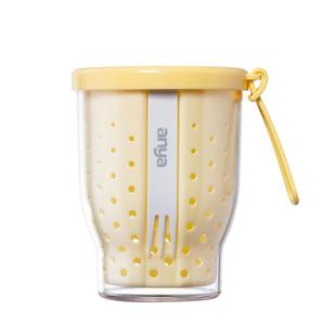 安雅水果杯便携式车载外出带叉盒抗菌可沥水食品级高颜值防尘密封