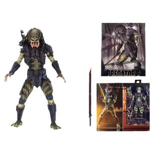 NECA铁血战士P2豪华版迷失重装面具眼睛LED发光 关节可动手办模型