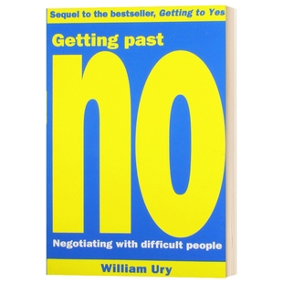 无法说不 从对抗到合作的谈判 英文原版 Getting Past No Negotiating with Difficult People 英文版进口原版英语书籍