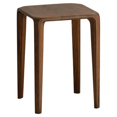 出乎生活黑胡桃方凳化妆凳极简