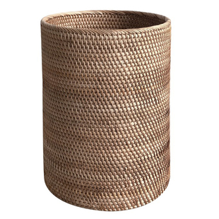 北欧藤编盆景花盆外装饰套真藤条编制美式复古盆栽绿植多肉大号桶