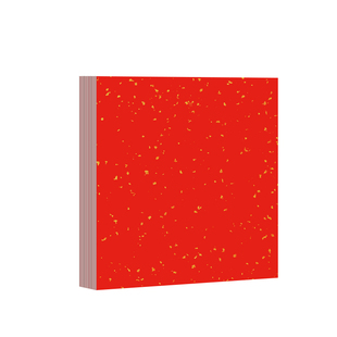 万年红洒金宣卡纸小学生新年diy书法临摹专用半生半熟红色宣纸幼儿园毛笔自写正方形加厚斗方红纸春节福字纸