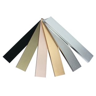 铝合金踢脚线4公分5CM10cm踢脚板金属6cm地角线黑色磨砂8加厚极窄