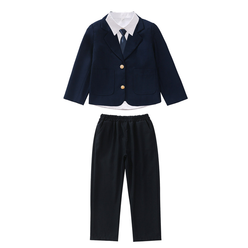英伦风小学生校服主持人礼服西服朗诵表演儿童西装元旦合唱演出服