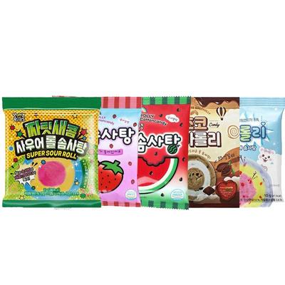 韩国进口yem酸甜棉花糖儿童邦邦DIY棉花跳跳糖草莓彩色马卡龙糖