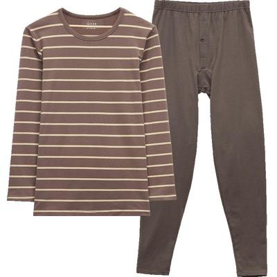 华友源条纹莱卡新疆保暖内衣