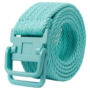 双环扣帆布腰带女酷ins欧美柔软休闲学生裤腰带韩男彩色装饰皮带