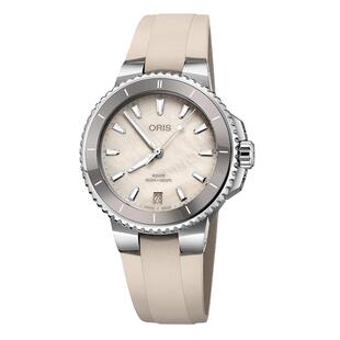 【自营】ORIS豪利时手表New Aquis潜水日历机械女表73377924151RS