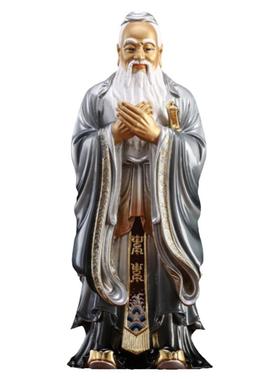 孔子摆件铜像供奉儒家先师孔夫子