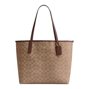 【38节礼物】COACH/蔻驰女士city33老花通勤单肩大容量手提托特包