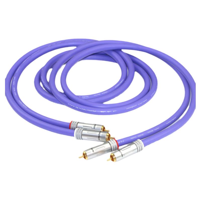 进口古河FA-αS22单晶铜旗舰 音频线信号线RCA二对二音响功放连接