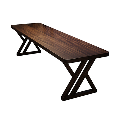 实木双人电脑桌南美黑胡桃木书桌