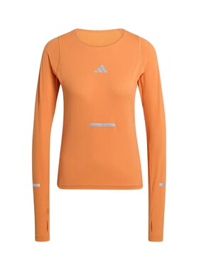 adidas阿迪达斯速干跑步运动修身圆领上衣2026春女长袖T恤 JY9753