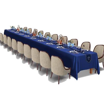 纯色ins桌旗简约会议西餐厅