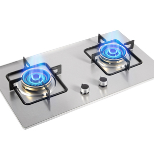 家用燃气灶不锈钢双灶10T12T天燃气嵌入式台式玻璃单Wgmng JZY-C