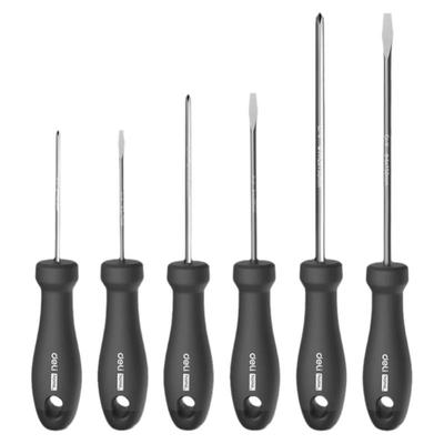 得力两用十字一字螺丝刀组套螺丝批套装批头棘轮柄可换头起子改锥