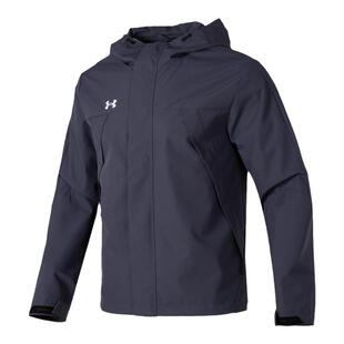 安德玛UA运动外套男2023秋季新款连帽梭织休闲训练服夹克23600401