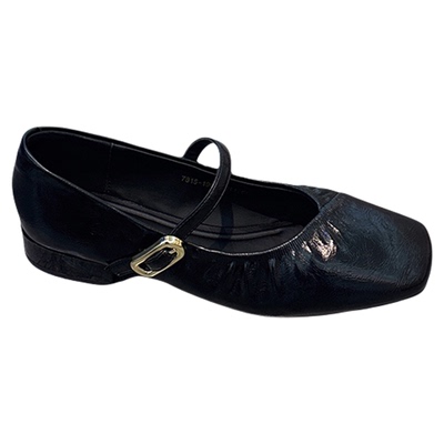 复古软底奶奶鞋日常气质小皮鞋