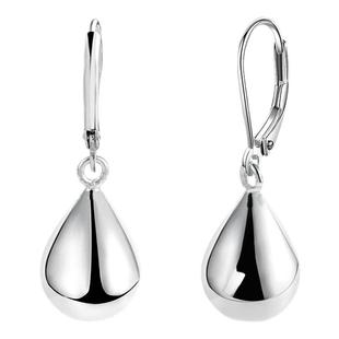 纯银抗过敏天使之泪耳钉水滴不掉色耳环 water drop earrings