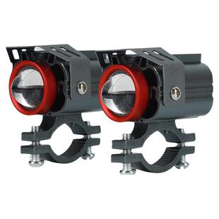 电瓶车摩托车灯改装外置超亮12v80V电动强光LED大灯透镜射灯led灯