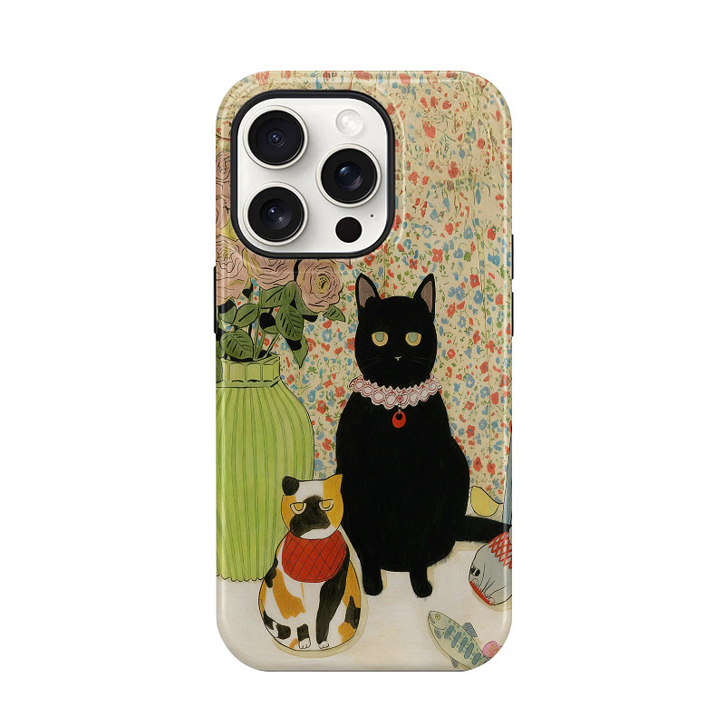 可爱小猫磁吸软壳防摔多机型壳