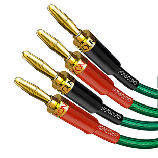 宏尚德香蕉头音响喇叭线主副音箱专用香蕉头连接线功放音响音频线