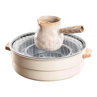 容山堂围炉煮茶烤火炉套装器具全套炭炉户外烧烤炉围聚煮茶炉茶桌