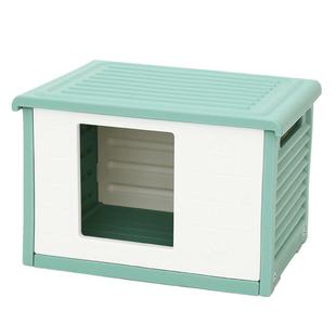 狗窝室内四季通用狗狗床小型犬猫窝封闭式塑料室外狗屋防雨狗房子