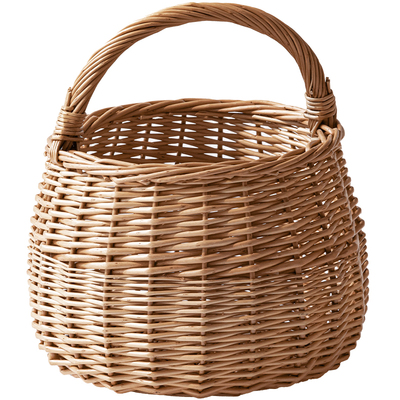 手工柳编藤编野餐篮手提编织购物篮家用水果篮子竹篮收纳筐小篮子