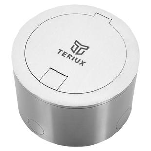 直筒圆形开启式明装地插隐形隐藏插头五孔网络电话纯平地面插座