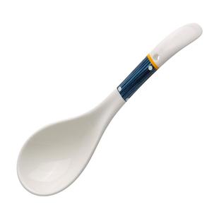 川岛屋日式大汤勺陶瓷家用大号盛汤调羹瓢羹勺子长柄盛粥汤匙餐具