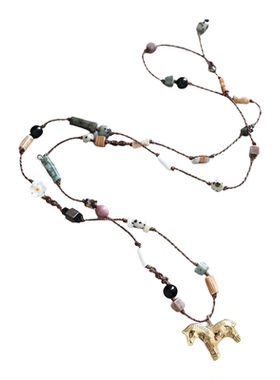 气质独特独角兽吊坠项链