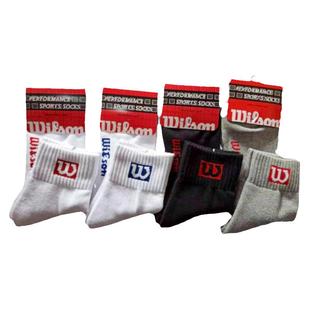 Wilson威尔胜专业网球袜羽毛球袜加厚毛巾袜运动袜防臭纯棉女男款